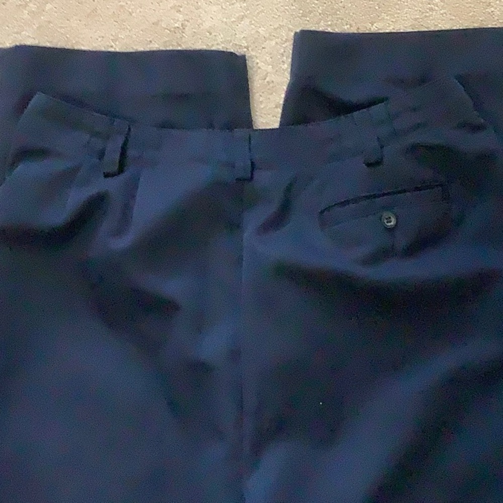 🦋 LIZ CLAIBORNE Lizsport navy blue dress slacks, size 12 - Picture 6 of 8